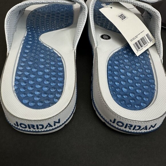 Jordan Hydro 4 IV Retro Slide Sandals White Industrial Blue 532225-141 Men’s - Picture 4 of 11